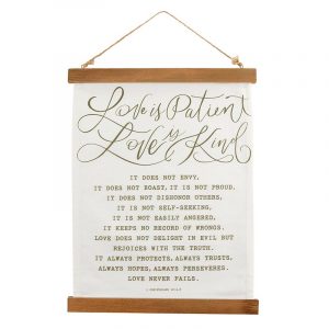 Framed Canvas Banner - Love is