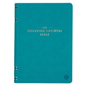 NLT Spiritual Growth Bible, Teal Faux Leather