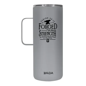Forged Stainless Steel Tumbler With Handle - 22 oz