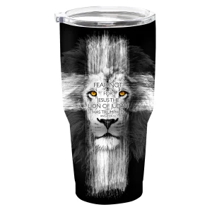Lion Cross Stainless Steel Tumbler - 30 oz