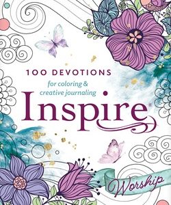 Inspire: Worship: 100 Devotions for Coloring and Creative Journaling