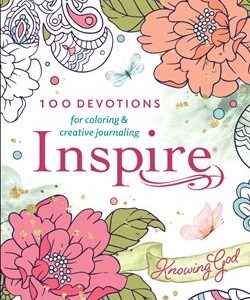 Inspire: Knowing God: 100 Devotions for Coloring and Creative Journaling
