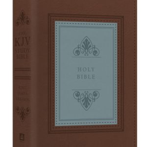 The KJV Study Bible, Large Print - Indexed [Teal Inlay] (Imitation Leather)