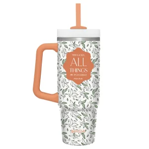 All Things Stainless Steel Mug With Straw - 30 oz
