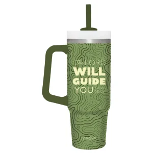 Guide You Stainless Steel Mug With Straw - 30 oz