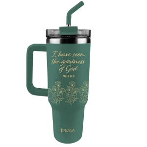 Goodness Stainless Steel Mug With Straw - 40 oz