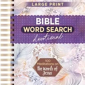 Bible Word Search Devotional: 100 Meditations on the Words of Jesus